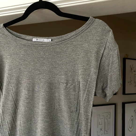 T by Alexander Wang Grey Tshirt Dress sz XS - Picture 8 of 14